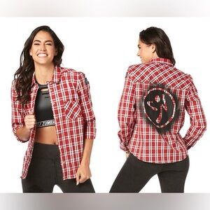 Zumba Zumbito Button Up Button Down Shirt XS - Vida La Red